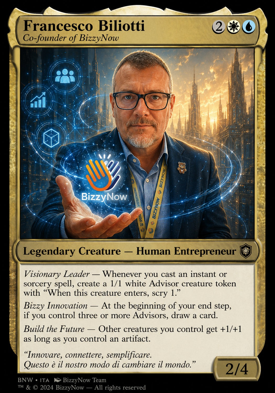 Carta personalizzata BizzyMagic (Set 10 carte)