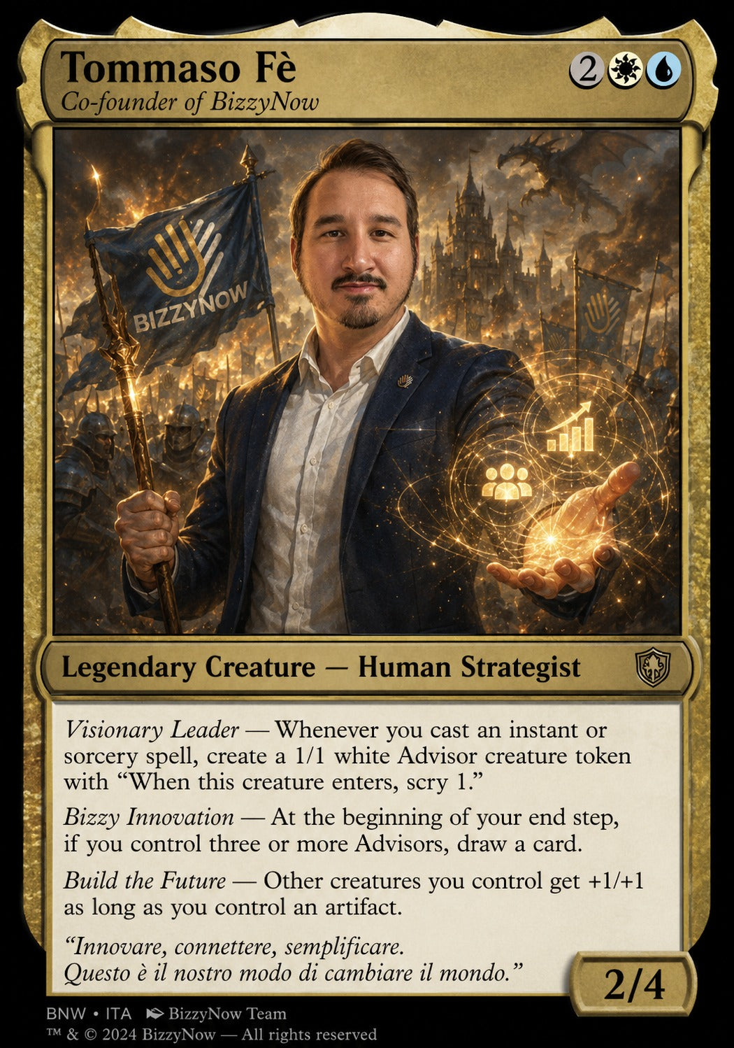 Carta personalizzata BizzyMagic (Set 10 carte)